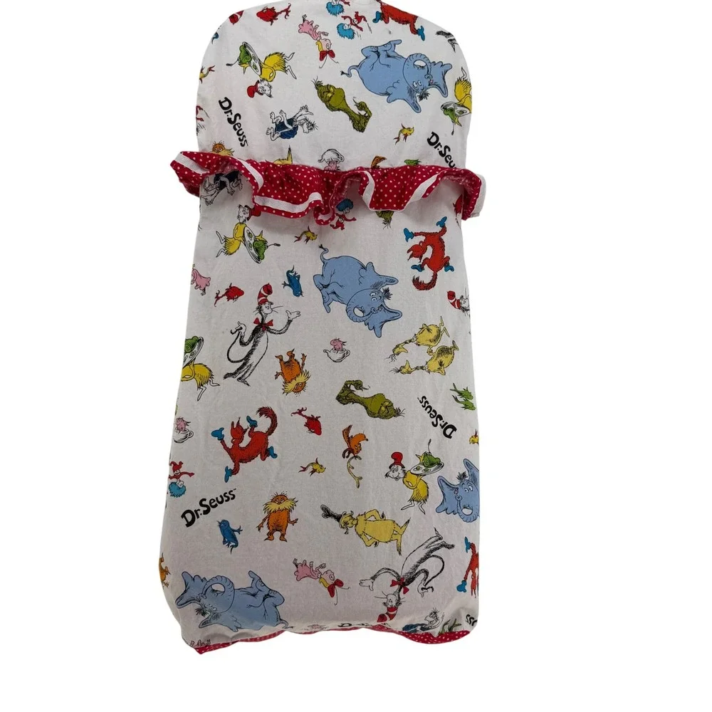 Dr. Seuss Diaper Stacker Unisex Baby White Red Character Print Nursery Organizer - Picture 2 of 3